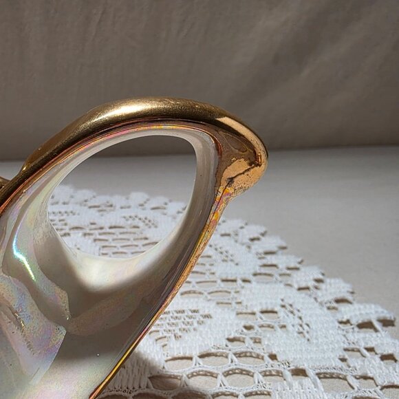 Vintage Fine China Tea Set With 22 K Gold Trim - Includes Teapot Creamer & Sugar - Picture 11 of 12